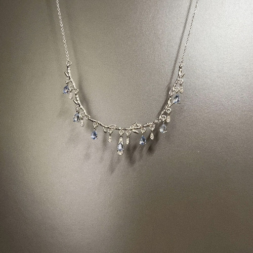 Vintage古着 Water drop branches项链