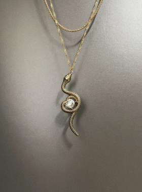 Vintage古着 Jinsha Spirit Snake项链