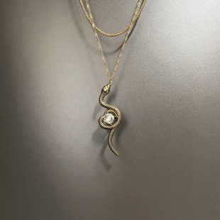 Vintage古着 Jinsha Spirit Snake项链