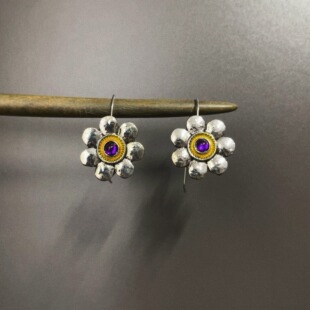 Vintage古着 Nepalese silver jewelry耳饰