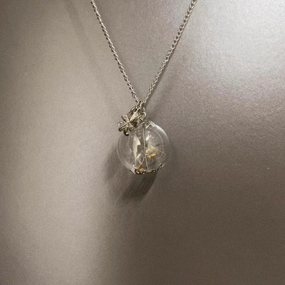 Vintage古着 Dandelion in a bottle项链