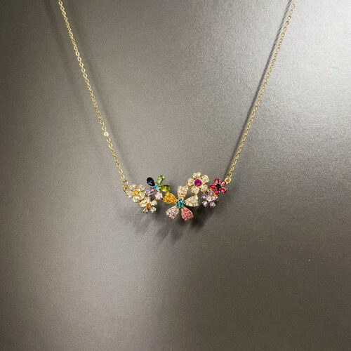 Vintage古着 Floral Star Trails项链