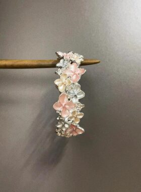 Vintage古着 Enamel cherry blossoms手镯