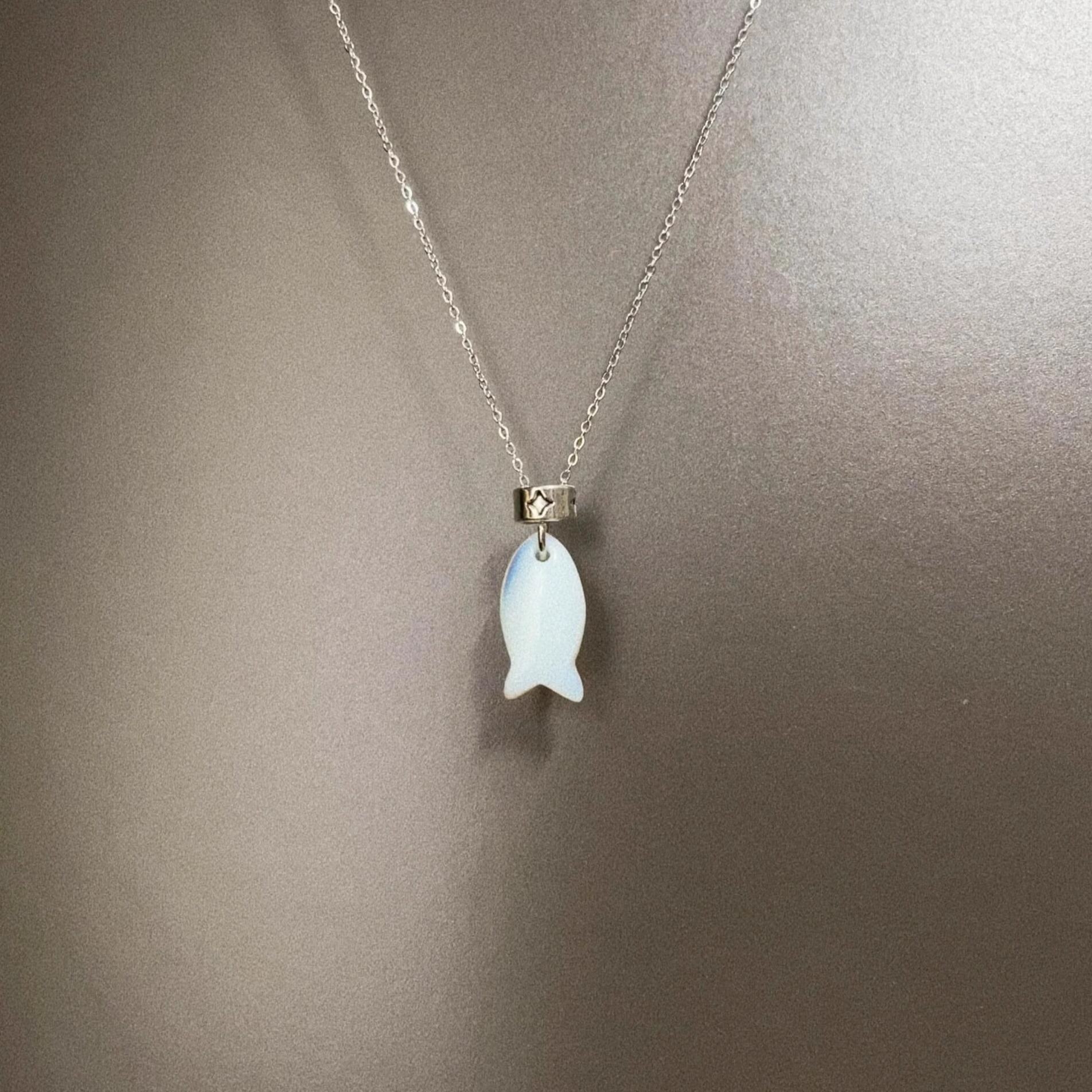 Vintage古着 Glazed small fish项链