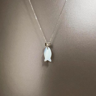 fish项链 small Vintage古着 Glazed