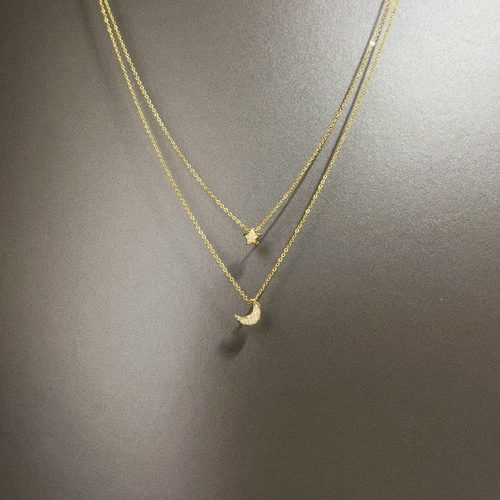 Vintage古着 Timeless Moon Star项链