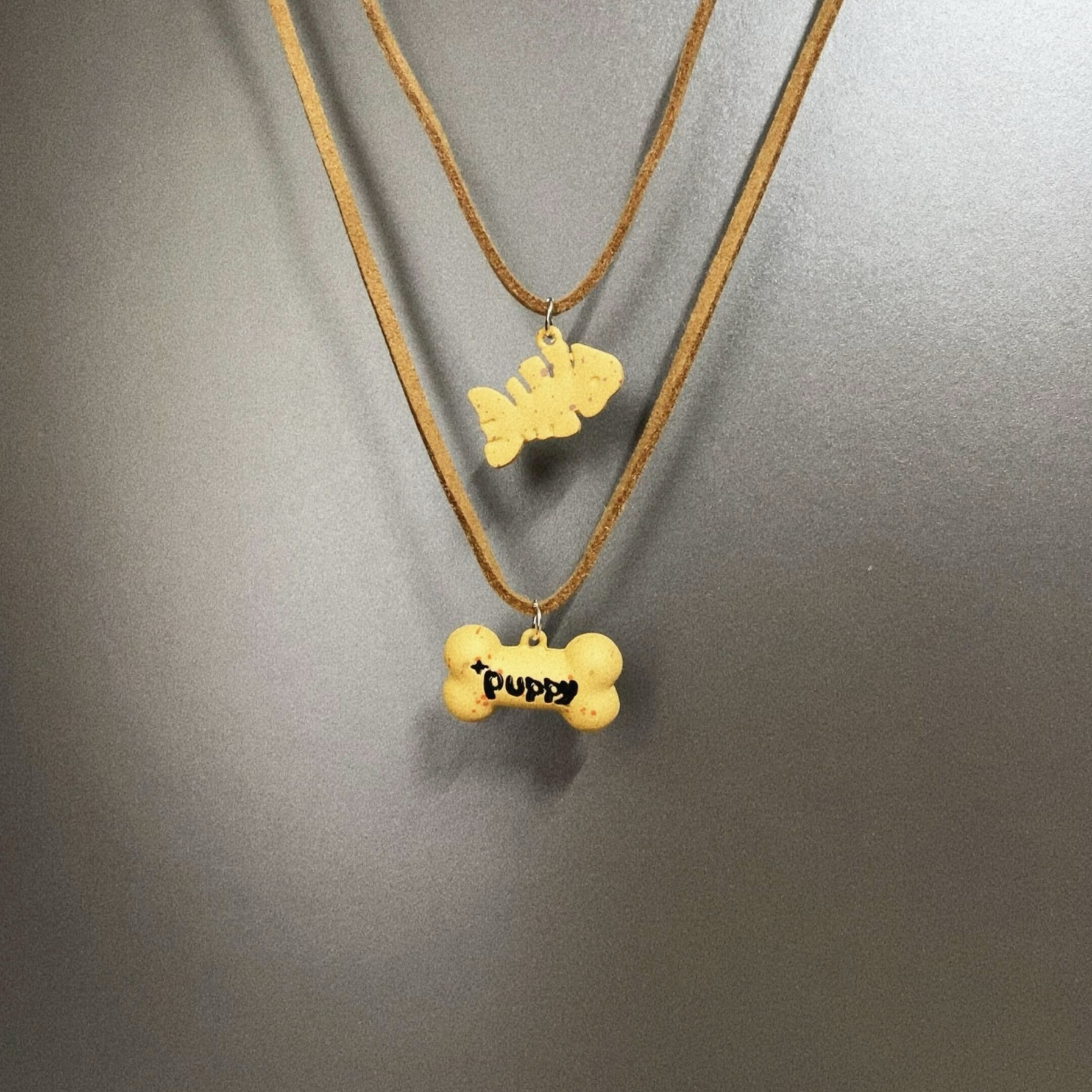 Vintage古着 Small fish bones项链