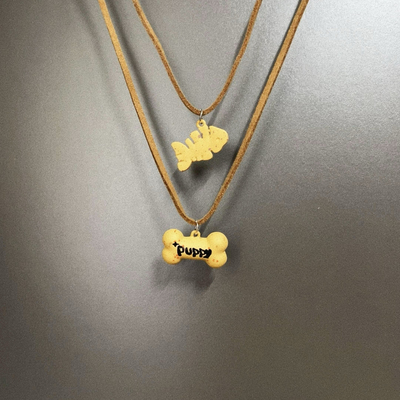 Vintage古着 Small fish bones项链