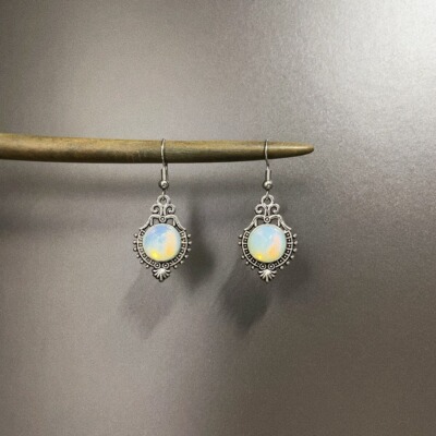 Vintage古着 Glazed moonlight耳饰