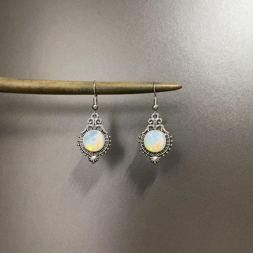 Vintage古着 Glazed moonlight耳饰