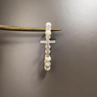 Vintage古着 pearl手串 Cross