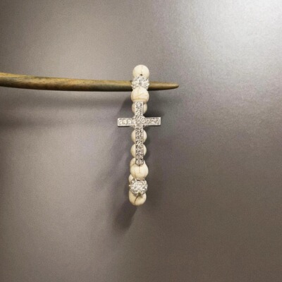 Vintage古着 Cross pearl手串