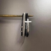 Vintage古着 cross手环 Leather