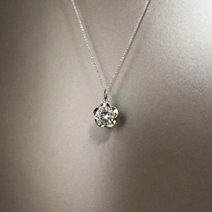 lotus项链 heart Vintage古着 Silver