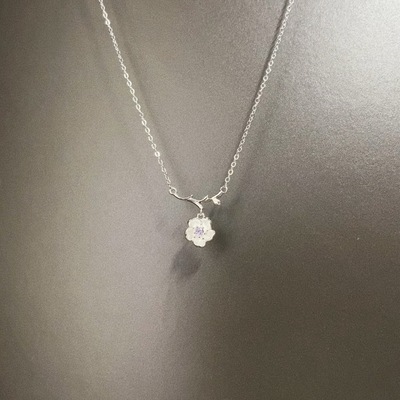 Vintage古着 Frost branches crimson项链