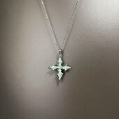 Vintage古着 cross项链 drill Drop point