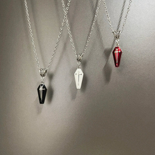 Vintage古着 Cross-pressed coffin项链