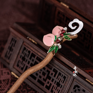 原创【云梢桃露】新中式发簪小仙女气质发钗古风汉服气质旗袍头饰