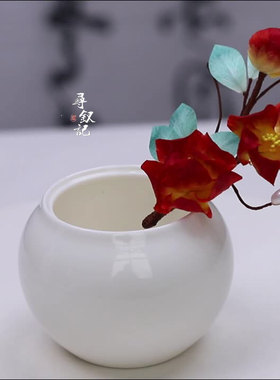 暖阳原创手工非遗绒花胸针简约红色花朵复古古装饰品装饰别针配饰