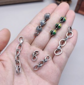 671 S925纯银手链项链配件链条尾链diy手作材料延长链100元 包邮