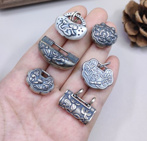 S925 990纯银锁手链项链吊坠滴流diy手作材料配饰100元包邮595 4