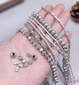 533 泰国清迈手工银手链项链配件diy手作串珠材料配饰100元 包邮