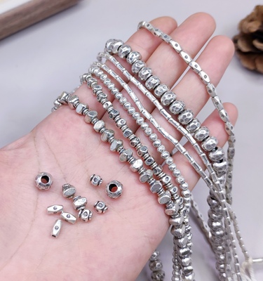 泰国清迈手工银手链项链配件diy手作串珠材料配饰100元包邮533 0