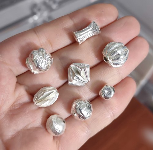 泰国清迈手工银白色手链项链配件diy串珠材料配饰100元包邮436 8