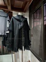 Original Gothic mouse series dark punk subculture rivet lace fake two-piece coat, loose Japanese style thumbnail 2