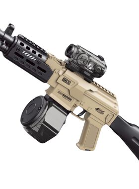 乐辉AK47/MCX软弹枪电动连发儿童玩具枪仿真器冲锋步枪模型礼盒版