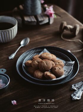圆形甜品台家居装饰铁艺托盘轻便