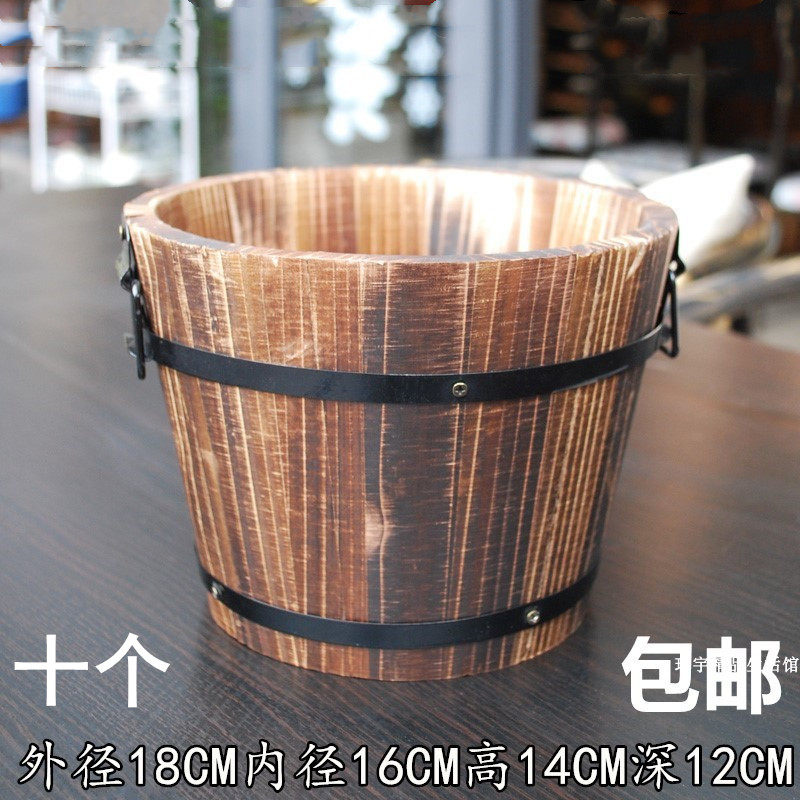 饭厅盛饭容器打饭桶饭店酒店商用盛饭木饭桶中餐厅小饭桶十个包邮