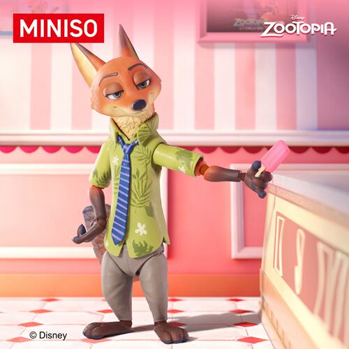 MINISO名创优品疯狂动物城可动人偶盲盒电影周边手办朱迪尼克礼物