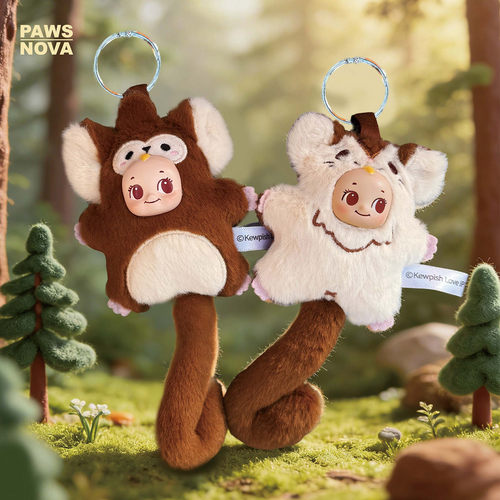 MINISO 名创优品丘比动物系列毛绒贴贴挂件盲盒可爱包包挂饰礼物