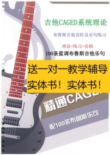 精通CAGED系统吉他教材100条蓝调布鲁斯乐句独奏Solo即兴教程