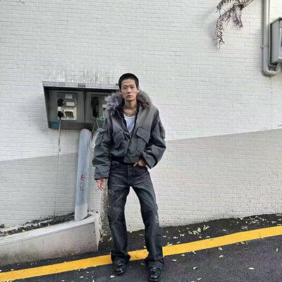 Baseplate改良版型N2bBomber夹克飞行员外套水洗可拆卸毛领座山雕