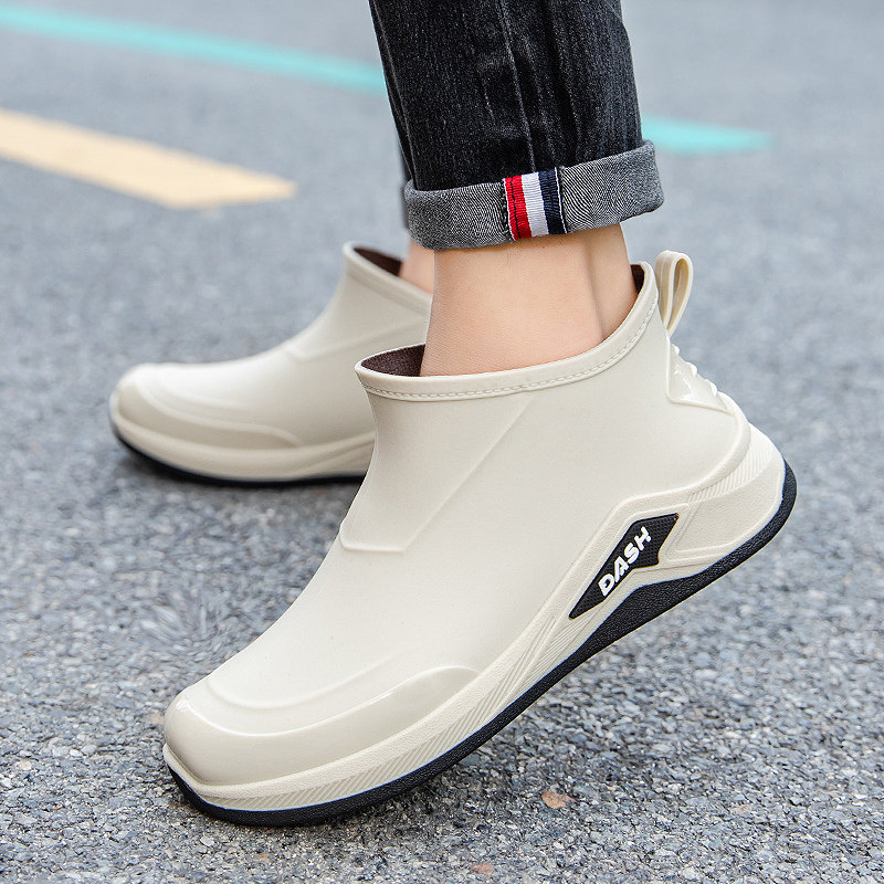 雨鞋男款加厚耐磨防滑水鞋低帮舒适防水雨靴赶海钓鱼洗车厨房胶鞋