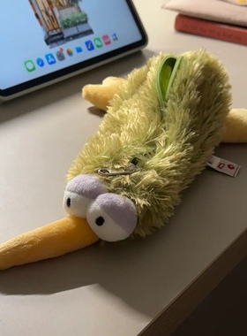 NICI奇异鸟笔袋新西兰国鸟KIWI鸟毛绒玩具公仔几维鸟笔袋文具袋