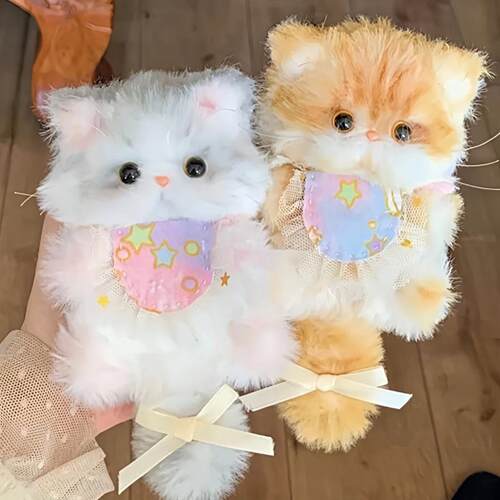 扭扭棒小狗猫咪手工diy材料包仿兔毛长毛毛绒玩偶送礼物玩具