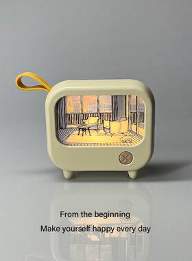 「无聊了 送Ta一盏漫画灯」 少女心可爱小夜灯 桌面摆件 生日礼物