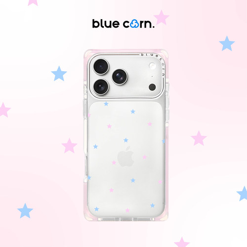 【bluecorn】蓝色苞米新款甜蜜花朵 繁星点点 适用于iPhone 17\16\PRO MAX magsafe镜面磁吸防摔手机壳保护套