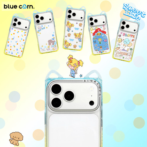 【bluecorn】蓝色苞米黄蓝圆角合集渐变色猫耳手机壳适用于iPhone 17/16/PRO/MAX magsafe磁吸卡通全包保护套