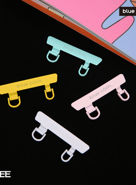 【bluecorn】蓝色苞米原创升级款彩色双尾不锈钢手机贴片超薄通用