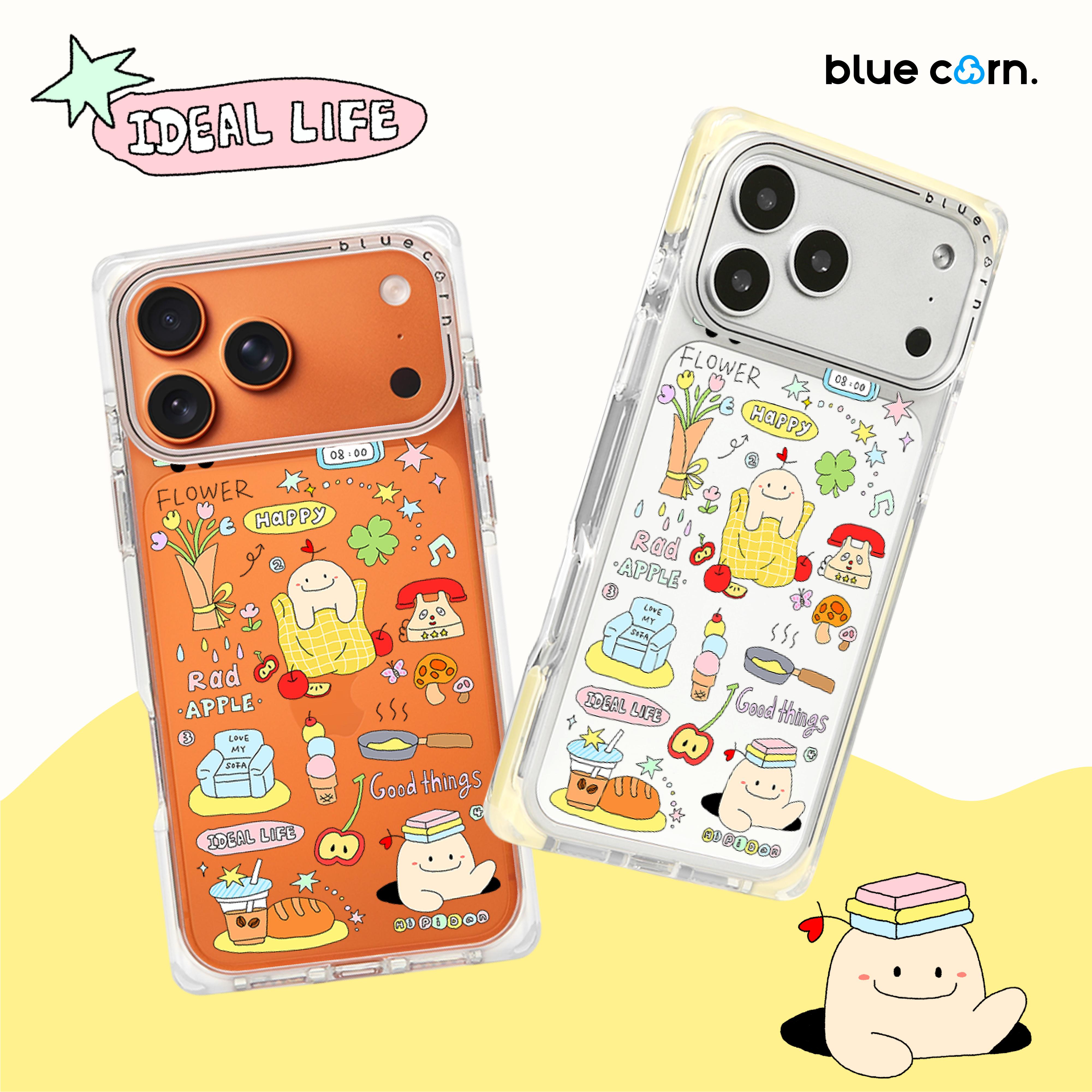 【bluecorn】蓝色苞米原创皮蛋的一天适用于iPhone 17/16/15PRO/MAX magsafe镜面磁吸防摔手机壳全包保护套