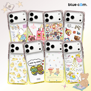 MAX 蓝色苞米灰黄奶方合集适用于苹果iPhone PRO magsafe磁吸手机壳全包保护套 bluecorn