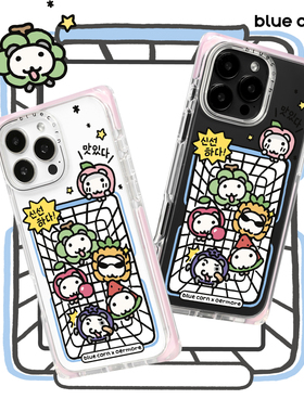 【bluecorn】蓝色苞米联名朱小仓第二弹购物框适用于iPhone 17/16/15PRO/MAX magsafe镜面磁吸防摔手机壳套