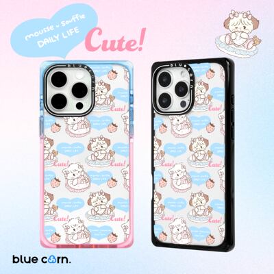 【bluecorn】蓝色苞米联名MIKKO爱心慕斯舒芙蕾适用iPhone 17/16/PRO MAX/15pro magsafe镜面磁吸防摔手机壳