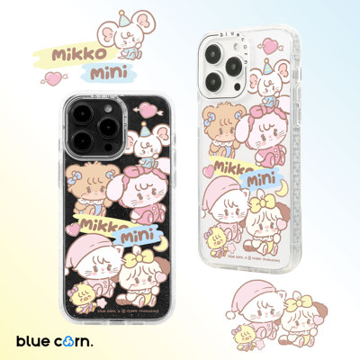 【bluecorn】蓝色苞米MIKKO联名mini mikko 适用于iPhone 16\15\PRO MAX magsafe镜面磁吸防摔手机壳保护套