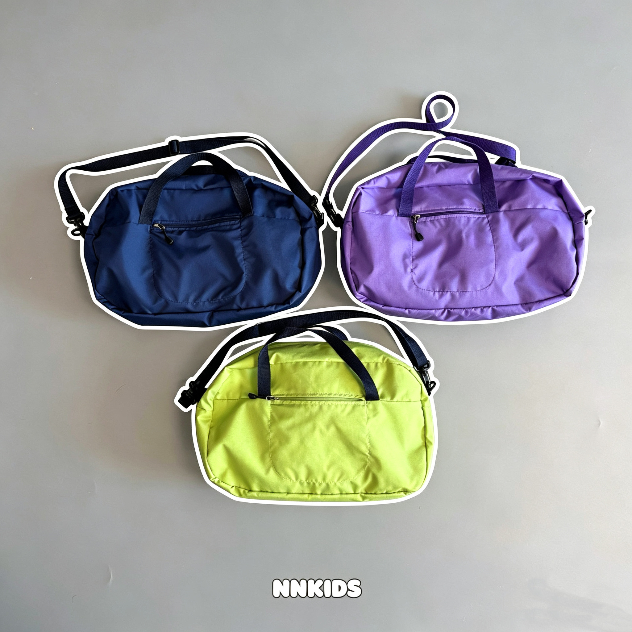 NNKIDS韩国进口正品童装代购男女儿童韩系学院风休闲斜挎包手提包