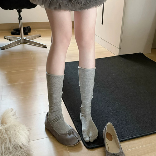 tabi女孩bi备分趾小腿袜！夏季薄